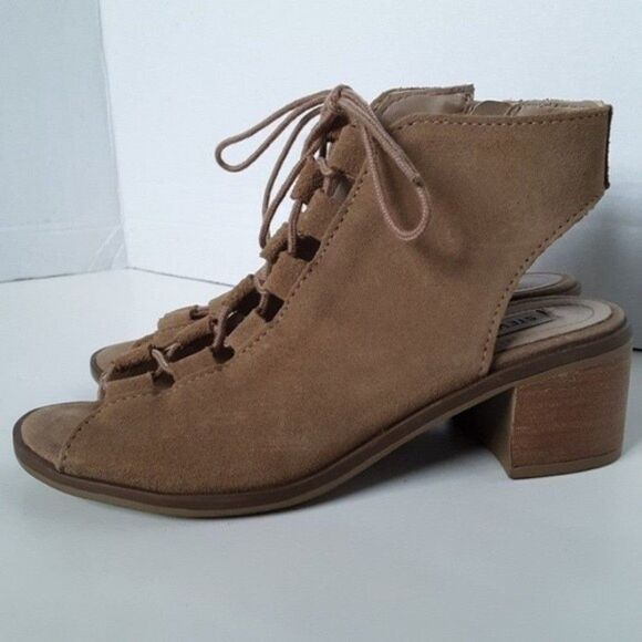 Steve Madden Women Leather Suede Gladiator Sandal 6M - Picture 1 of 12